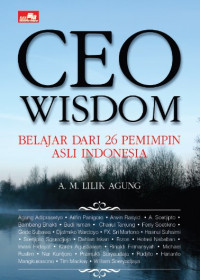 Image of CEO Wisdom: Belajar dari 26 pemimpin asli Indonesia